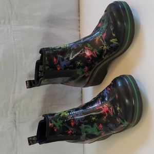 Dansko Vegan Vail Frog Print Rain Boots Euro Size 38